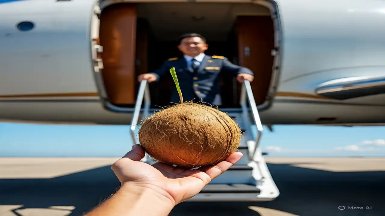 why coconuts not allowed on flights